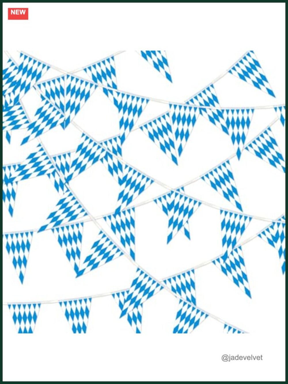 Oktoberfest Pennant Banner 132 Ft Polyester Party Bunting 80 Flags